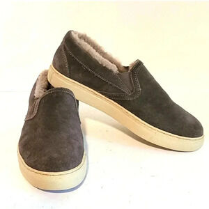 COUGAR Waterproof SUEDE SLIP-ON SHOES -SHEARLING LINED FAWN SZ 8 M